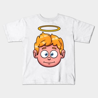 Cute Christmas Angel Face Kids T-Shirt